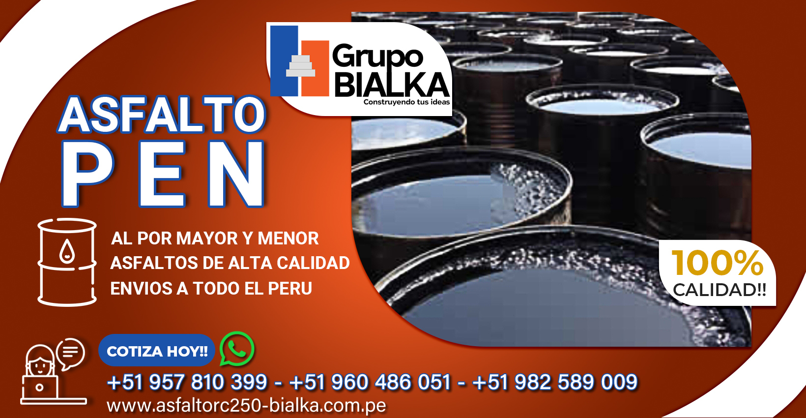 venta de asfalto pen